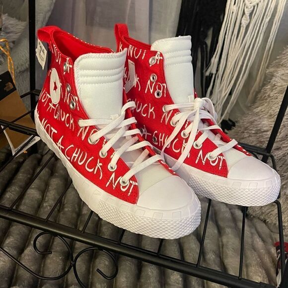 Converse Chuck Taylor All-Star 70 Hi
Grid JW Anderson Red white logo mens 10 - Picture 8 of 10